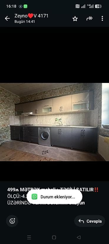 *499₼ MƏTBƏX mebeli :-TƏCİLİ SATILIR*‼️ ÖLÇÜ:-4.2 ÜZƏRİNDƏ lalafo.az -da *499₼ MƏTBƏX mebeli :-TƏCİLİ SATILIR*‼️ ÖLÇÜ:-4.2 ÜZƏRİNDƏ