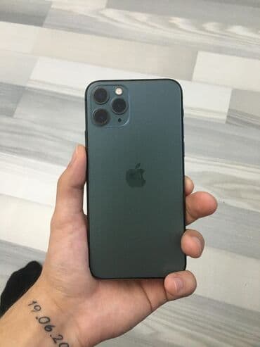IPhone 11 Pro, 64 GB, Matte Midnight Green, Face ID lalafo.az -da IPhone 11 Pro, 64 GB, Matte Midnight Green, Face ID