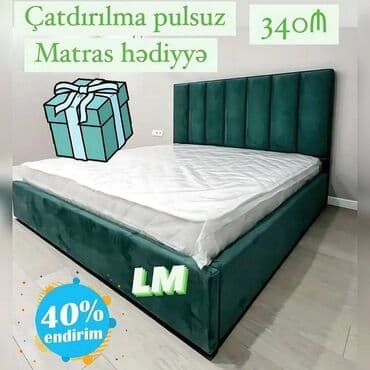 Yeni, İkinəfərlik çarpayı, Matras ilə lalafo.az -da Yeni, İkinəfərlik çarpayı, Matras ilə