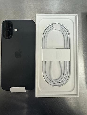IPhone 16, 128 GB, Qara, Face ID lalafo.az -da IPhone 16, 128 GB, Qara, Face ID