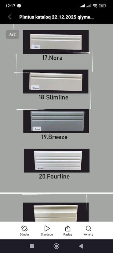 Plintus kataloqu – dekorativ döşəmə plintusları Model çeşidləri: 1 lalafo.az -da Plintus kataloqu – dekorativ döşəmə plintusları Model çeşidləri: 1