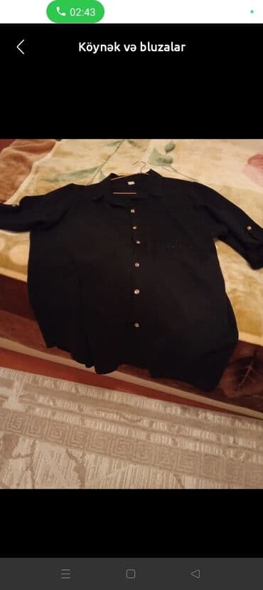 Qadın köynəyi – qara rəngdə, klassik düz kəsim. - Ön hissə boyunca lalafo.az -da Qadın köynəyi – qara rəngdə, klassik düz kəsim. - Ön hissə boyunca