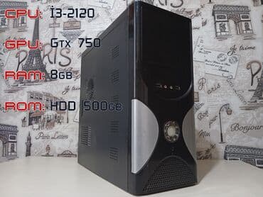 İşlək vəziyyətdə olan, Intel i3-2120 prosessoru, GTX 750 video kartı lalafo.az -da İşlək vəziyyətdə olan, Intel i3-2120 prosessoru, GTX 750 video kartı