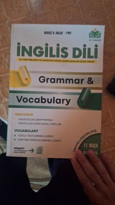 Məhsul: “İngilis Dili – Grammar & Vocabulary” (Nərgiz R. Nəcəf) lalafo.az -da Məhsul: “İngilis Dili – Grammar & Vocabulary” (Nərgiz R. Nəcəf)