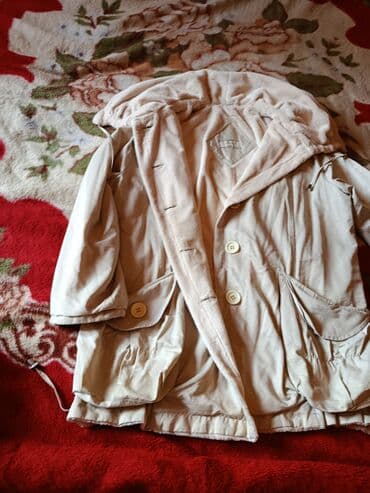 Qadın üst geyimi – açıq bej rəngdə qısa paltarüstü/kaban tipli jaket lalafo.az -da Qadın üst geyimi – açıq bej rəngdə qısa paltarüstü/kaban tipli jaket