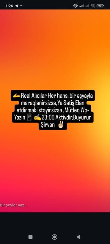 Xidmət: Elan yerləşdirmə və alqı-satqı üzrə yardım - Real alıcı və lalafo.az -da Xidmət: Elan yerləşdirmə və alqı-satqı üzrə yardım - Real alıcı və
