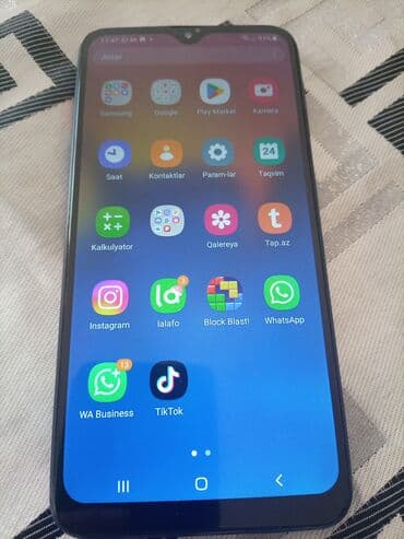 Samsung Galaxy A22, 32 GB, rəng - Mavi, Barmaq izi, İki sim kartlı lalafo.az -da Samsung Galaxy A22, 32 GB, rəng - Mavi, Barmaq izi, İki sim kartlı
