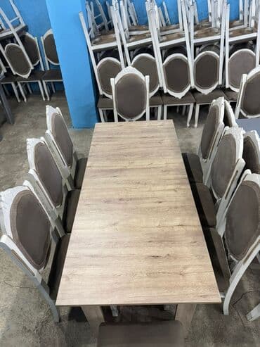 Mətbəx üçün, Açılmayan, Dördbucaq masa, 8 stul lalafo.az -da Mətbəx üçün, Açılmayan, Dördbucaq masa, 8 stul