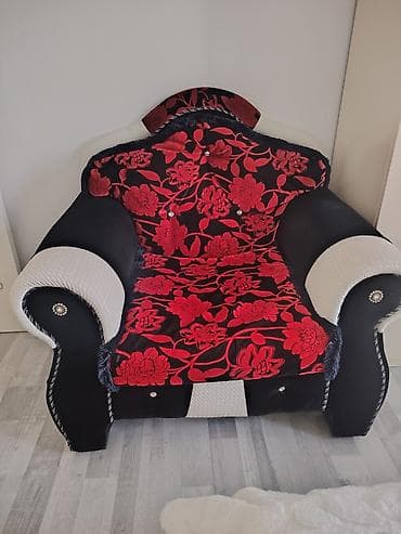 Qonaq otağı üçün geniş və rahat kreslo/mini divan - Dizayn: Qara və lalafo.az -da Qonaq otağı üçün geniş və rahat kreslo/mini divan - Dizayn: Qara və