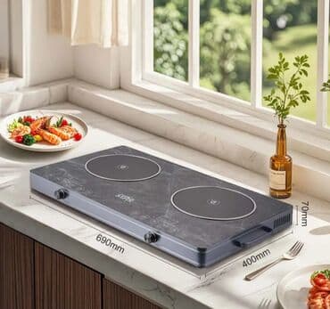 Plitə İnduksiyalı, Stolüstü, 2 gözlü, Yeni lalafo.az -da Plitə İnduksiyalı, Stolüstü, 2 gözlü, Yeni