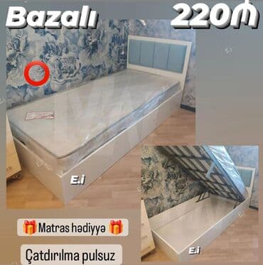 Yeni, Təknəfərlik çarpayı, Bazalı, Matras ilə, Siyirməsiz lalafo.az -da Yeni, Təknəfərlik çarpayı, Bazalı, Matras ilə, Siyirməsiz