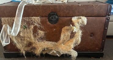 Dekorativ vintage üslublu sandıq/çarxlı kassa tipli çamadan - lalafo.az -da Dekorativ vintage üslublu sandıq/çarxlı kassa tipli çamadan -