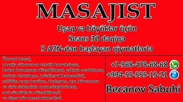 Müalicəvi masaj, Kişilər üçün, Qadınlar üçün, Uşaqlar üçün, Evə gəlməklə, Klinikada lalafo.az -da Müalicəvi masaj, Kişilər üçün, Qadınlar üçün, Uşaqlar üçün, Evə gəlməklə, Klinikada