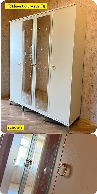 Yeni, 4 qapılı, Güzgülü, Bej, Açılan, Düz dolab lalafo.az -da Yeni, 4 qapılı, Güzgülü, Bej, Açılan, Düz dolab