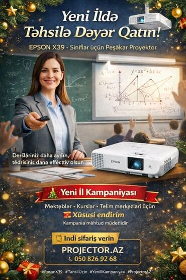 İşlənmiş Proyektor Epson, Ödənişli çatdırılma lalafo.az -da İşlənmiş Proyektor Epson, Ödənişli çatdırılma