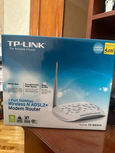 Satılır: Internet istifadəsi üçünTP-link1-port 150 Mbps Wireless N lalafo.az -da Satılır: Internet istifadəsi üçünTP-link1-port 150 Mbps Wireless N