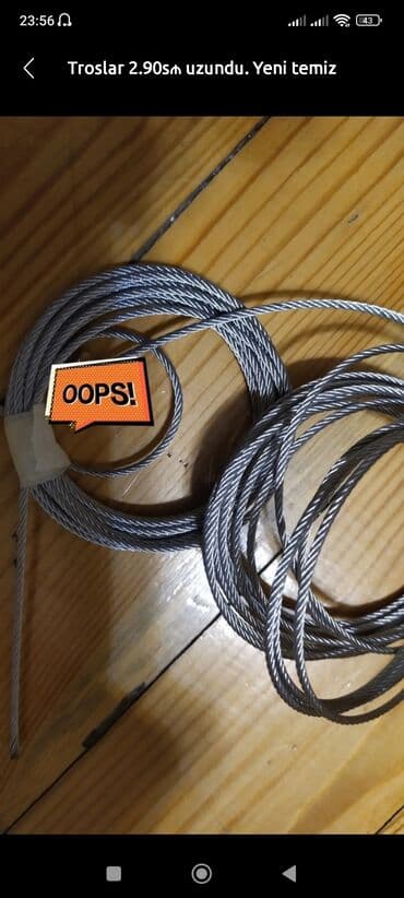 Troslar 2.90s₼ uzundu. Yeni temiz tezedir. Yalniz burda yazin zeng vp lalafo.az -da Troslar 2.90s₼ uzundu. Yeni temiz tezedir. Yalniz burda yazin zeng vp