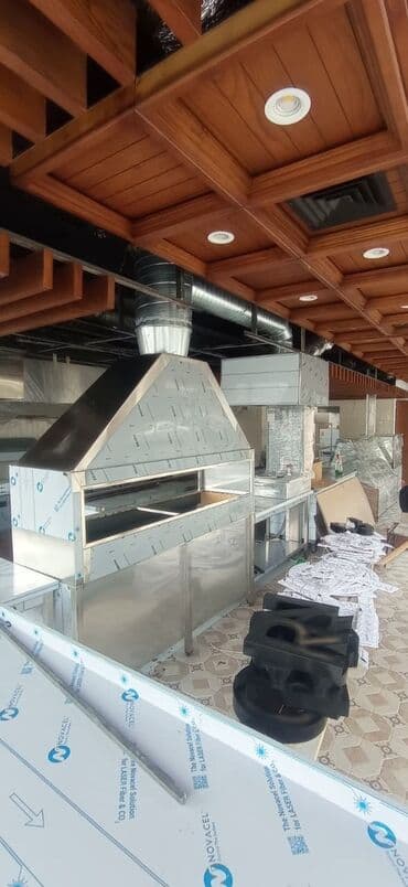 Peşəkar restoran-kafe üçün paslanmayan poladdan manqal/şiş kabab lalafo.az -da — 2 Peşəkar restoran-kafe üçün paslanmayan poladdan manqal/şiş kabab — 2