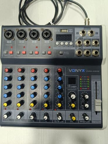 Vonyx VMM-K602 kompakt audio mikser Xüsusiyyətlər: - 4 ədəd MIC/LINE lalafo.az -da Vonyx VMM-K602 kompakt audio mikser Xüsusiyyətlər: - 4 ədəd MIC/LINE
