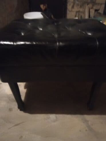 İşlənmiş, Pufik oturacaq, Süni dəri, rəng - Qara lalafo.az -da İşlənmiş, Pufik oturacaq, Süni dəri, rəng - Qara