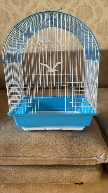 Quş qəfəsi – metal və plastik kombinasiyalı - Forma: yarımdairəvi üst lalafo.az -da Quş qəfəsi – metal və plastik kombinasiyalı - Forma: yarımdairəvi üst