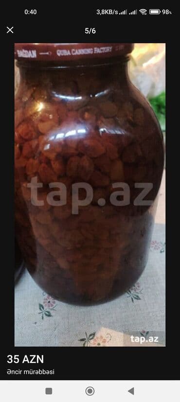 Варенье: Duqqət Bakı baglarının cix gpzəl əncil mürəbbəsi və dərbəndi üzümündən at lalafo.az — 5 Варенье: Duqqət Bakı baglarının cix gpzəl əncil mürəbbəsi və dərbəndi üzümündən — 5