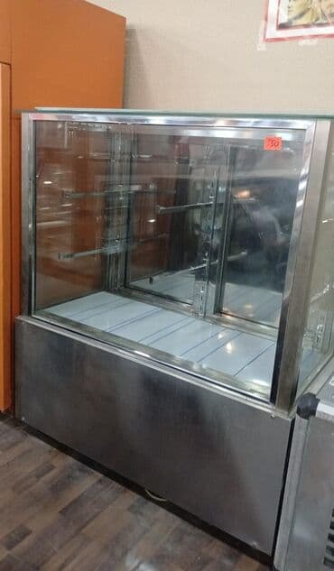 Paslanmayan poladdan hazırlanmış şüşəli vitrin soyuducu - Ön və yan lalafo.az -da Paslanmayan poladdan hazırlanmış şüşəli vitrin soyuducu - Ön və yan
