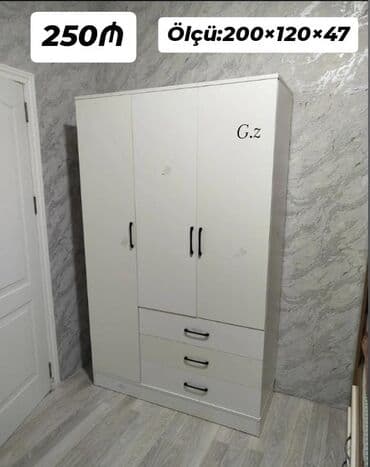 Açılan, 3 qapılı Düz dolab, Qarderob, paltar dolabı lalafo.az -da Açılan, 3 qapılı Düz dolab, Qarderob, paltar dolabı
