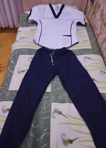 Tibbi uniform dəsti – köynək və şalvar - Üst geyim: ağ rəngli lalafo.az -da Tibbi uniform dəsti – köynək və şalvar - Üst geyim: ağ rəngli