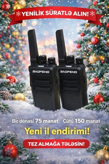 BAOFENG portativ ratsiyalar – Yeni il endirimi! - Modellər: BAOFENG lalafo.az -da BAOFENG portativ ratsiyalar – Yeni il endirimi! - Modellər: BAOFENG