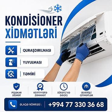 Kondisioner xidmətləri Hər növ Kondisionerin yuyulması lalafo.az -da Kondisioner xidmətləri Hər növ Kondisionerin yuyulması