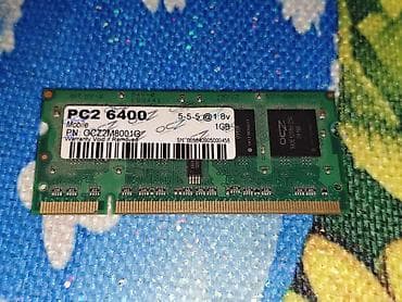 OCZ PC2-6400 SO-DIMM noutbuk operativ yaddaşı - Tutum: 1 GB - Növ lalafo.az -da OCZ PC2-6400 SO-DIMM noutbuk operativ yaddaşı - Tutum: 1 GB - Növ