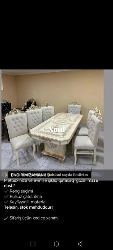 Табуретки: Для кухни, Нераскладной, 6 стульев at lalafo.az — 6 Табуретки: Для кухни, Нераскладной, 6 стульев — 6