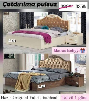 Yeni, İkinəfərlik çarpayı, Matras ilə lalafo.az -da Yeni, İkinəfərlik çarpayı, Matras ilə