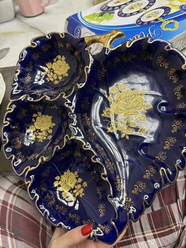 Boşqablar, 1 əd, rəng - Göy, Farfor, Çexiya lalafo.az -da Boşqablar, 1 əd, rəng - Göy, Farfor, Çexiya