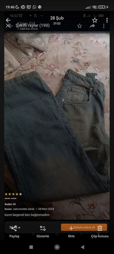 JEANS - Model: Klassik kəsimli, düz balaq - Rəng: Tünd mavi/denim lalafo.az -da JEANS - Model: Klassik kəsimli, düz balaq - Rəng: Tünd mavi/denim