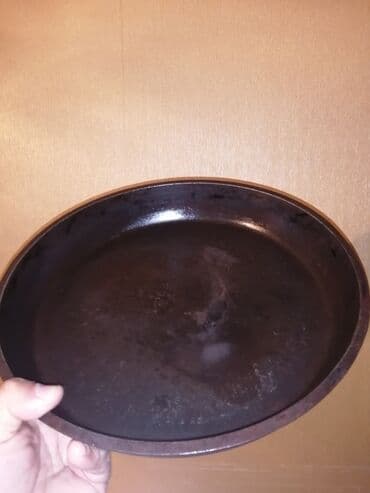 Tava, rəng - Qara, Çuqun, 30 sm, SSRİ lalafo.az -da Tava, rəng - Qara, Çuqun, 30 sm, SSRİ
