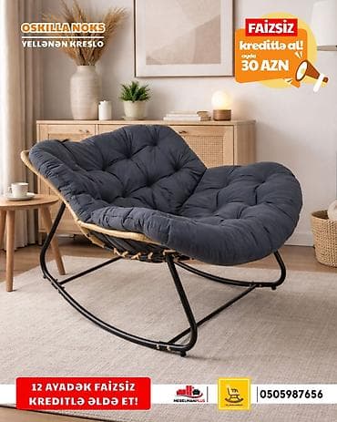 Yeni, Kreslo-kaçalka, Parça, Kredit var, Ödənişli çatdırılma lalafo.az -da Yeni, Kreslo-kaçalka, Parça, Kredit var, Ödənişli çatdırılma