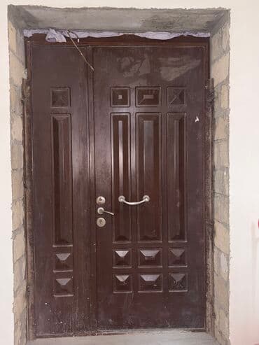 İkiyarpaq giriş qapısı - Material: Dəmir - Rəng: tünd qəhvəyi - İki lalafo.az -da İkiyarpaq giriş qapısı - Material: Dəmir - Rəng: tünd qəhvəyi - İki