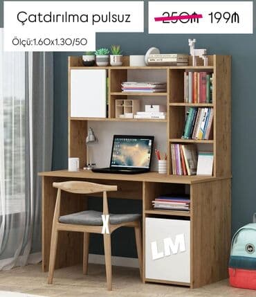 Пуфики на заказ: *Yazı masası / iş masası* _*EMDİRİMLƏ*_ Qiymət : *199₼* ➡️Məhsul yeni at lalafo.az — 1 Пуфики на заказ: *Yazı masası / iş masası* _*EMDİRİMLƏ*_ Qiymət : *199₼* ➡️Məhsul yeni — 1