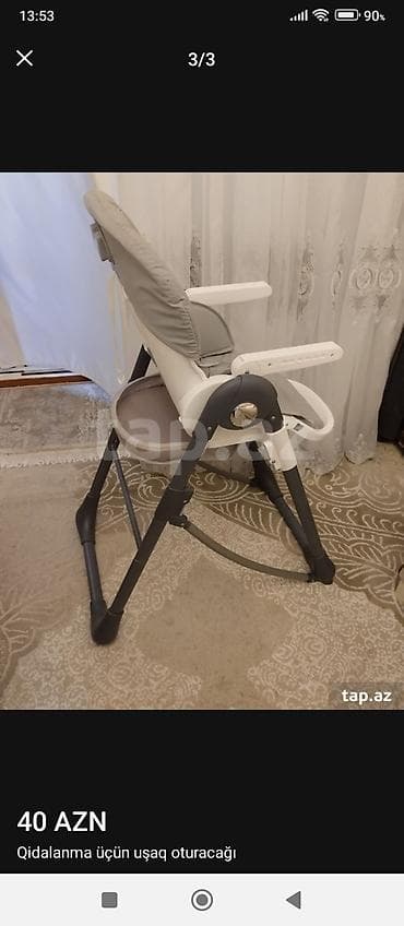 Qidalanma üçün uşaq oturacağı - Rəng: boz/ağ - Önündə çıxarıla bilən lalafo.az -da Qidalanma üçün uşaq oturacağı - Rəng: boz/ağ - Önündə çıxarıla bilən