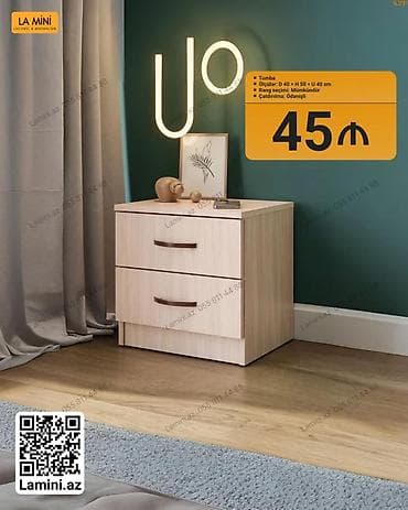 Tumba – La Mini - Ölçülər: D 40 × H 50 × U 40 sm - Rəng seçimi at lalafo.az Tumba – La Mini - Ölçülər: D 40 × H 50 × U 40 sm - Rəng seçimi