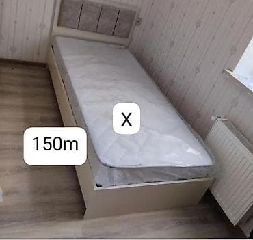 Tek nəfərlik çarpayı və döşək - Ölçü: təxmini 90×200 sm (şəkilə əsasən lalafo.az -da Tek nəfərlik çarpayı və döşək - Ölçü: təxmini 90×200 sm (şəkilə əsasən
