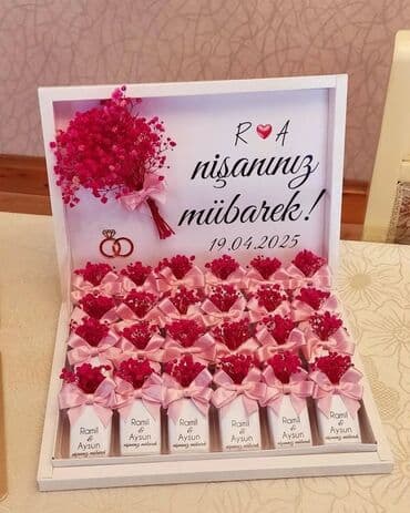 Nişan toy üçün paylama şokaladlar 🎀
Metrolara çatdırılma ✨ lalafo.az -da Nişan toy üçün paylama şokaladlar 🎀
Metrolara çatdırılma ✨