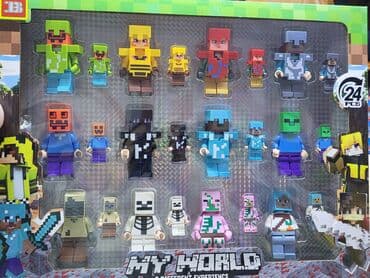 Minecraft fiqurları.На изображении представлен набор фигурок по lalafo.az -da Minecraft fiqurları.На изображении представлен набор фигурок по