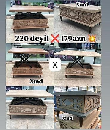 Qaldırılan üstlü transformasiya olunan kofe/çay masası - Material lalafo.az -da Qaldırılan üstlü transformasiya olunan kofe/çay masası - Material