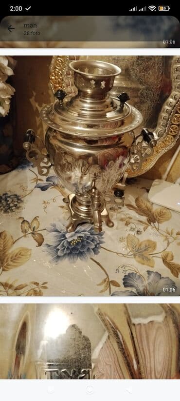 Məhsul: Elektrik samovar Təsvir: - Material: xrom/nikel örtüklü metal lalafo.az -da Məhsul: Elektrik samovar Təsvir: - Material: xrom/nikel örtüklü metal