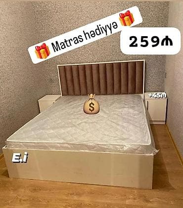 Yeni, İkinəfərlik çarpayı, Matras ilə lalafo.az -da Yeni, İkinəfərlik çarpayı, Matras ilə