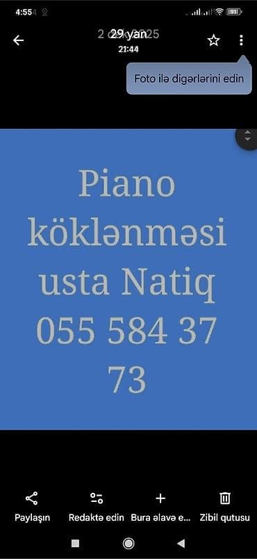 Xidmət: Piano köklənməsi Peşəkar usta tərəfindən piano və royal lalafo.az -da Xidmət: Piano köklənməsi Peşəkar usta tərəfindən piano və royal