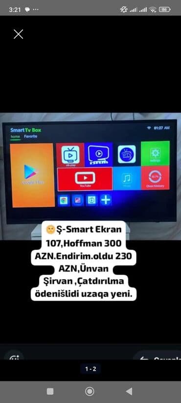 Televizor Hoffmann lalafo.az -da Televizor Hoffmann